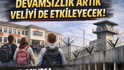 Milli Eğitim Bakanlığı düzenlemesine göre devamsızlık artık veliyi de etkiliyor.