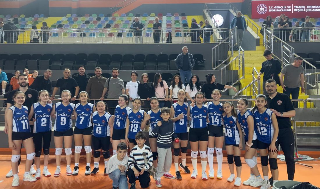 Trabzon’da düzenlenen Altyapı Midi Kızlar Voleybol Bölge Finalleri’nde büyük bir