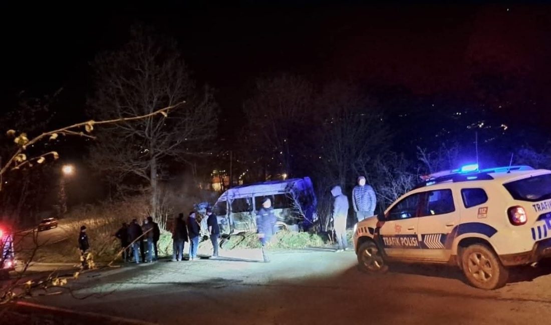 Ordu’nun iç kesimlerinde yer alan Gürgentepe ilçesinde trafik kazası meydana