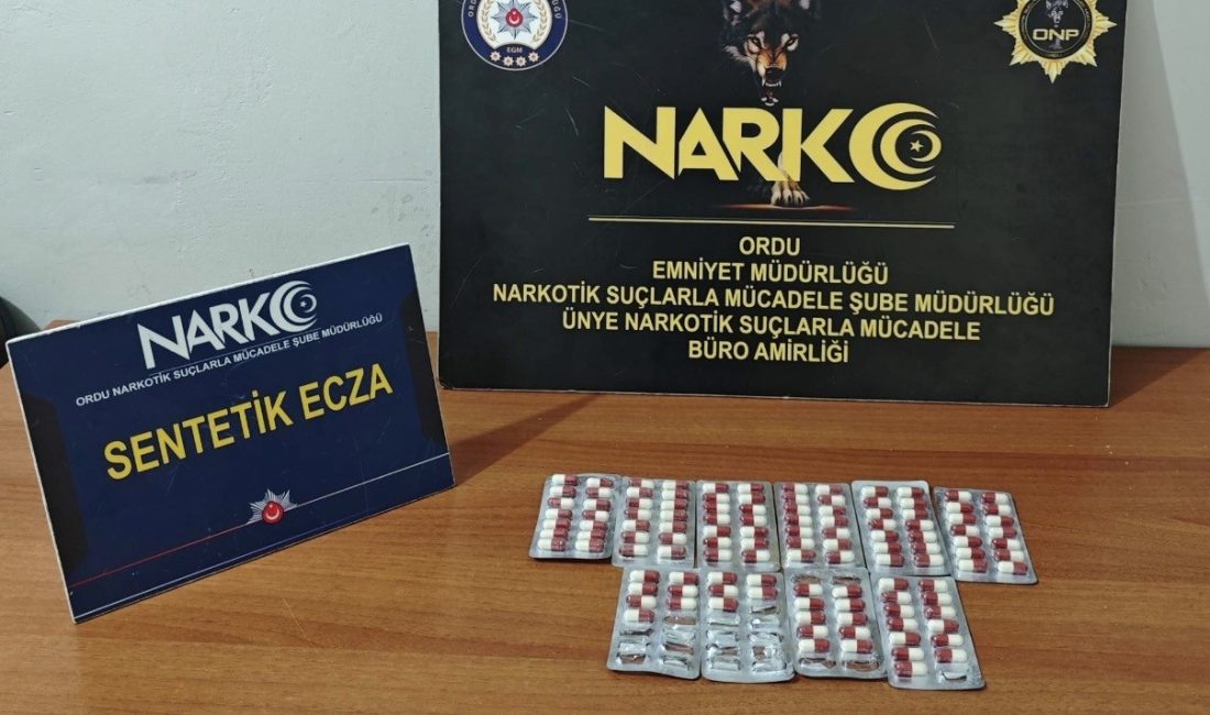 Ordu genelinde Narkotik Suçlarla Mücadele Şube Müdürlüğü ekiplerince 13–18 Nisan