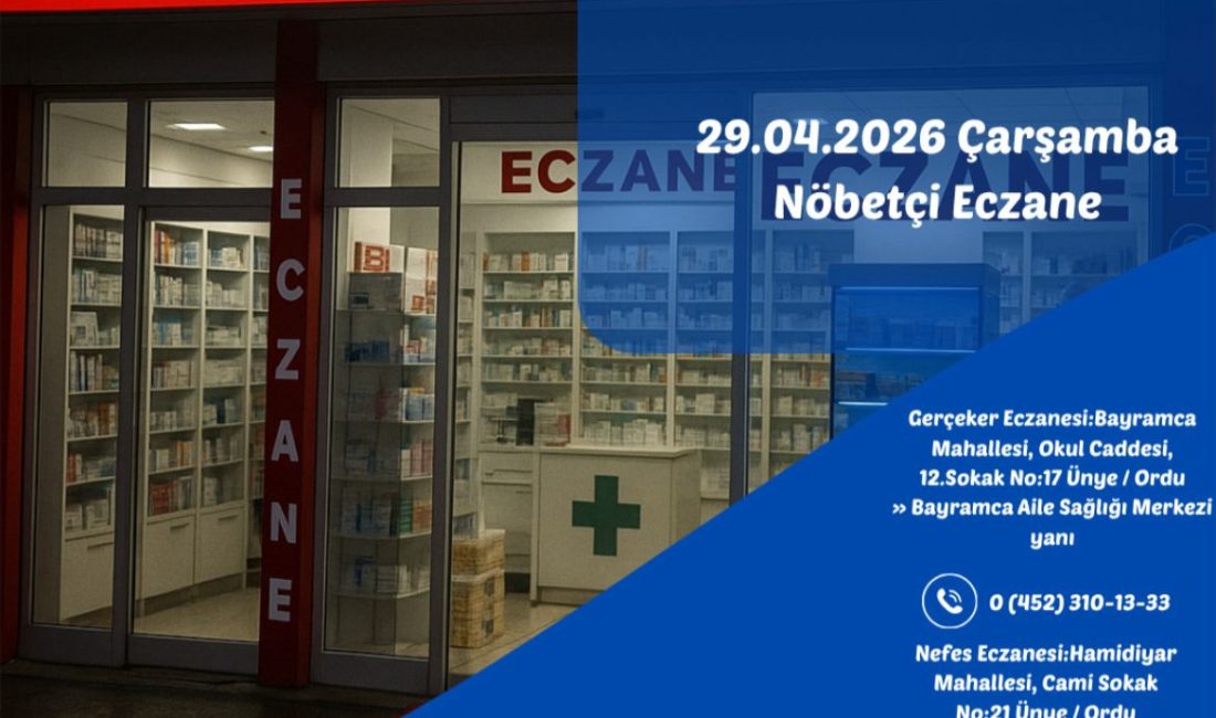 Gerçeker Eczanesi:Bayramca Mahallesi, Okul Caddesi, 12.Sokak No:17 Ünye / Ordu