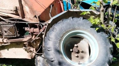 Kumru’da “Pat Pat” Fındık Bahçesine Yuvarlandı Kumru ilçesinde meydana gelen