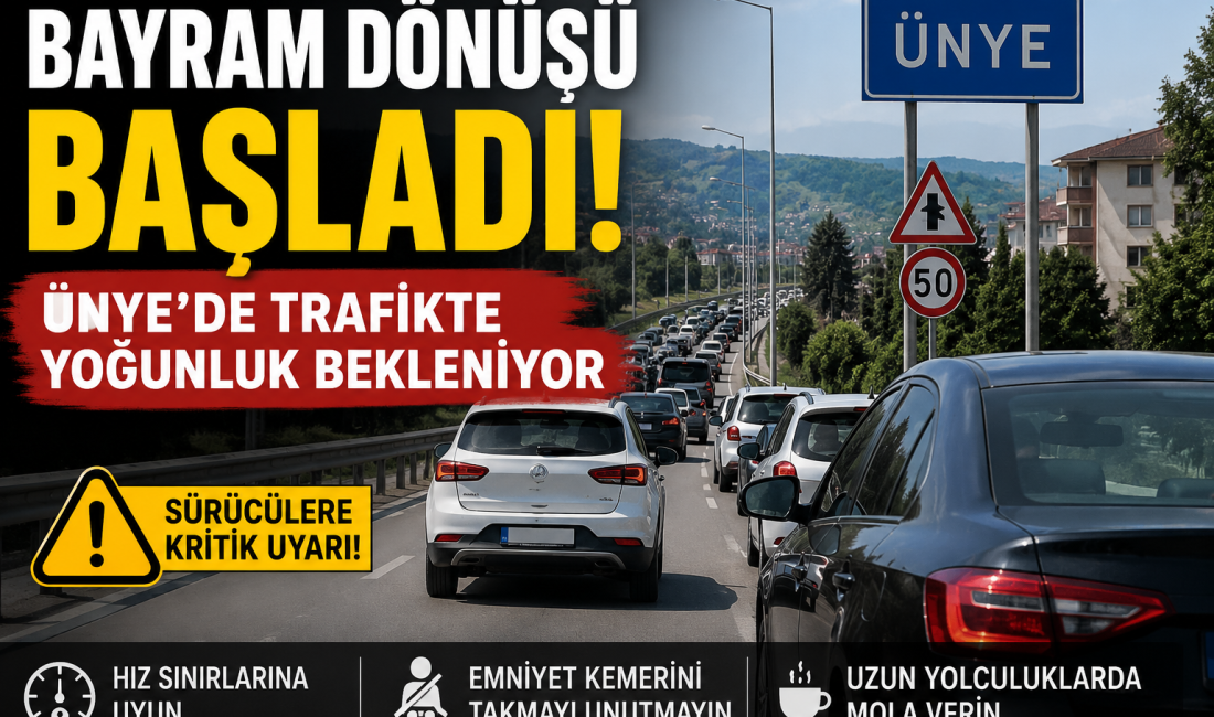 Bayram tatilinin sona ermesiyle birlikte dönüş yolculukları başladı. Yetkililer sürücülere