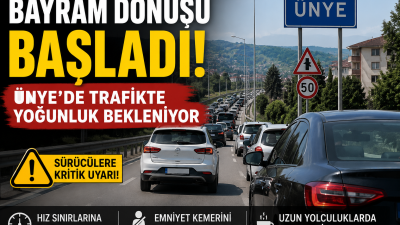 Bayram tatilinin sona ermesiyle birlikte dönüş yolculukları başladı. Yetkililer sürücülere