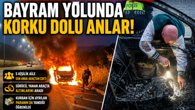 İstanbul’dan Ordu’ya bayram tatili için yola çıkan 5 kişilik ailenin