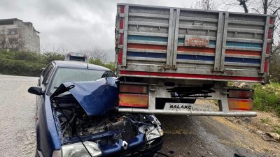 Ordu’nun Kumru ilçesi Karacalı Mahallesi Korgan Caddesi’nde bugün bir trafik