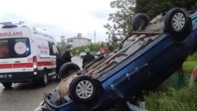 Ordu’nun Ulubey yolu Dedeli mevkiinde bugün meydana gelen trafik kazasında