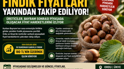 Üreticiler ve tüccarlar, bayram sonrası serbest piyasada oluşacak fındık fiyatlarını