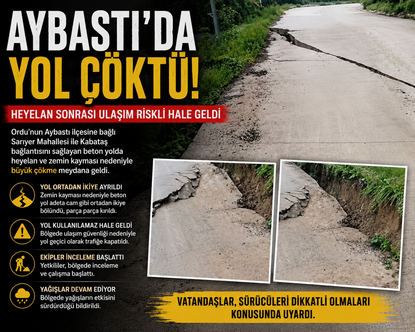 aybastida yol coktu