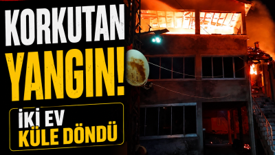 Ordu’nun Korgan ilçesindeki yaylada çıkan yangın iki evi tamamen kullanılamaz