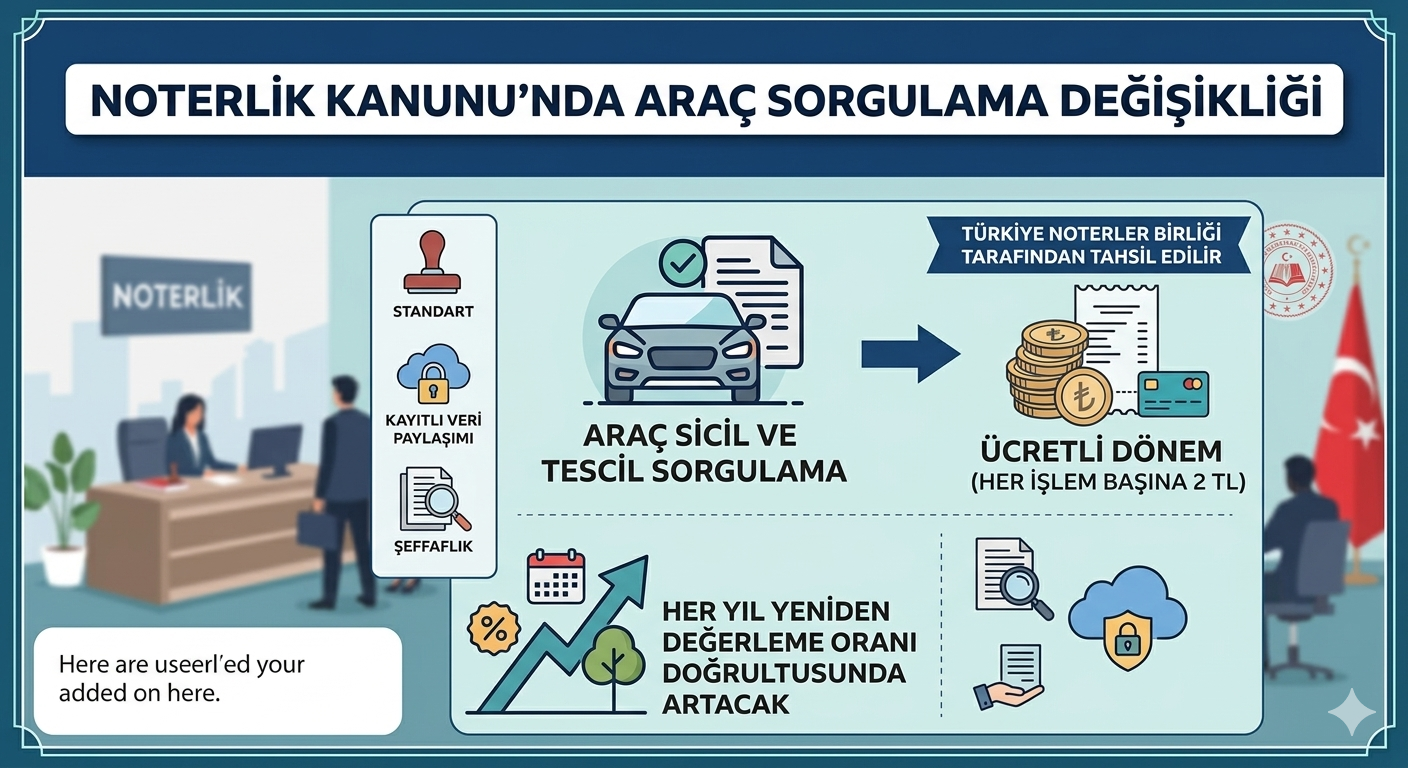 Araç Sahipleri Dikkat: Araç Bilgisi Sorgulama Artık Ücretli noter arac sorgulama ucret