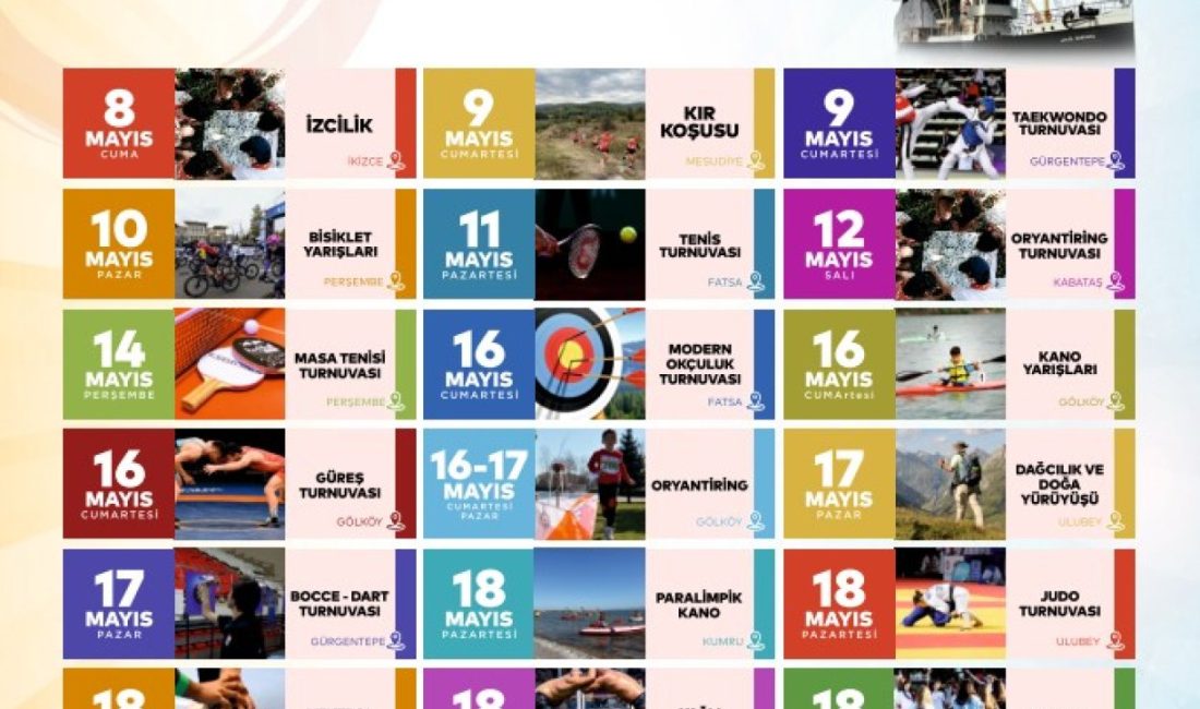 19 Mayıs Atatürk’ü Anma, Gençlik ve Spor Bayramı kapsamında düzenlenecek