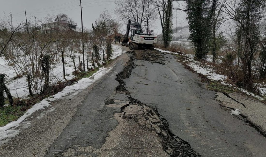 Ordu’da son günlerde etkili olan kuvvetli yağışlar sonrası kırsal mahallelerde