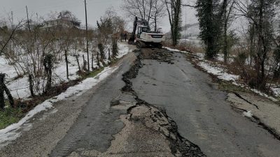 Ordu’da son günlerde etkili olan kuvvetli yağışlar sonrası kırsal mahallelerde