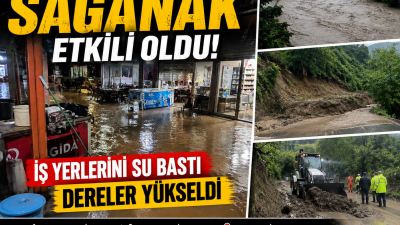 Kent genelinde etkili olan sağanak yağış nedeniyle bazı iş yerlerini