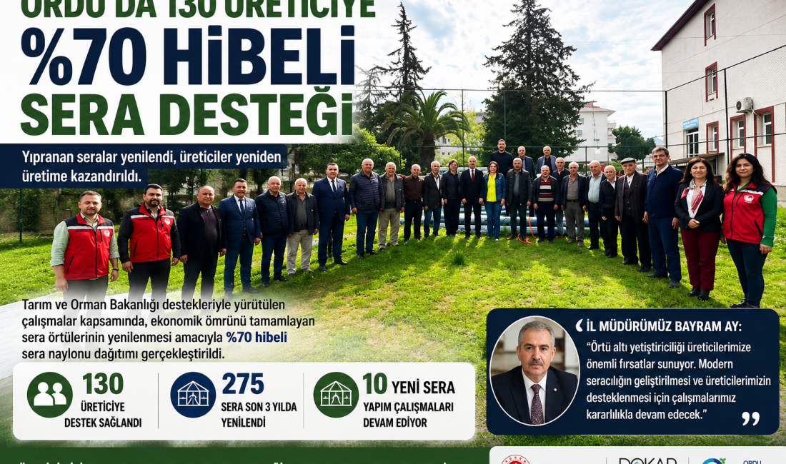 Tarım ve Orman Bakanlığı destekleriyle yürütülen proje kapsamında ekonomik ömrünü