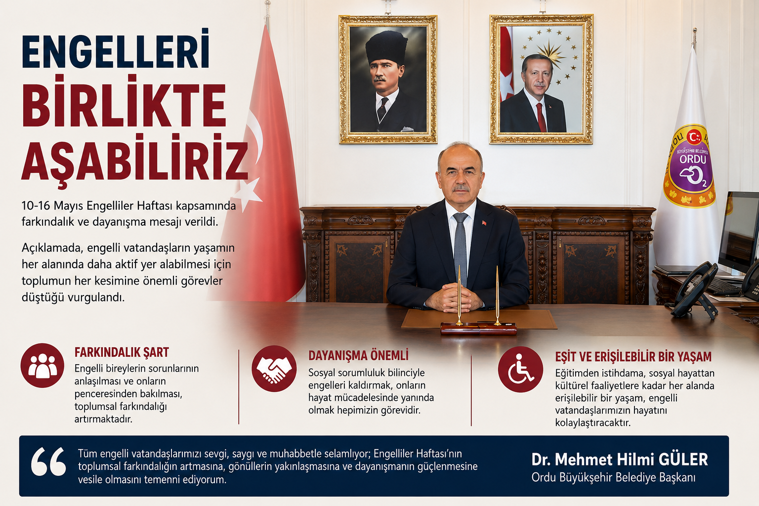 ordu valisi engel haftasi
