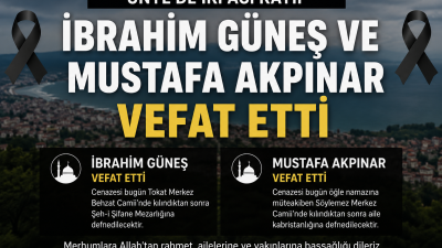 “Ünye’de bugün iki vatandaş son yolculuğuna uğurlanacak