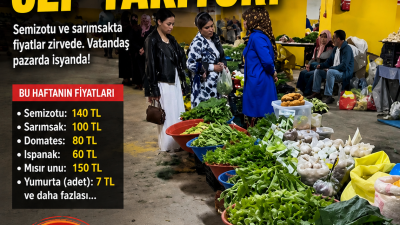 Ünye’de etkili olan serin hava ve yağış sonrası pazarda bazı