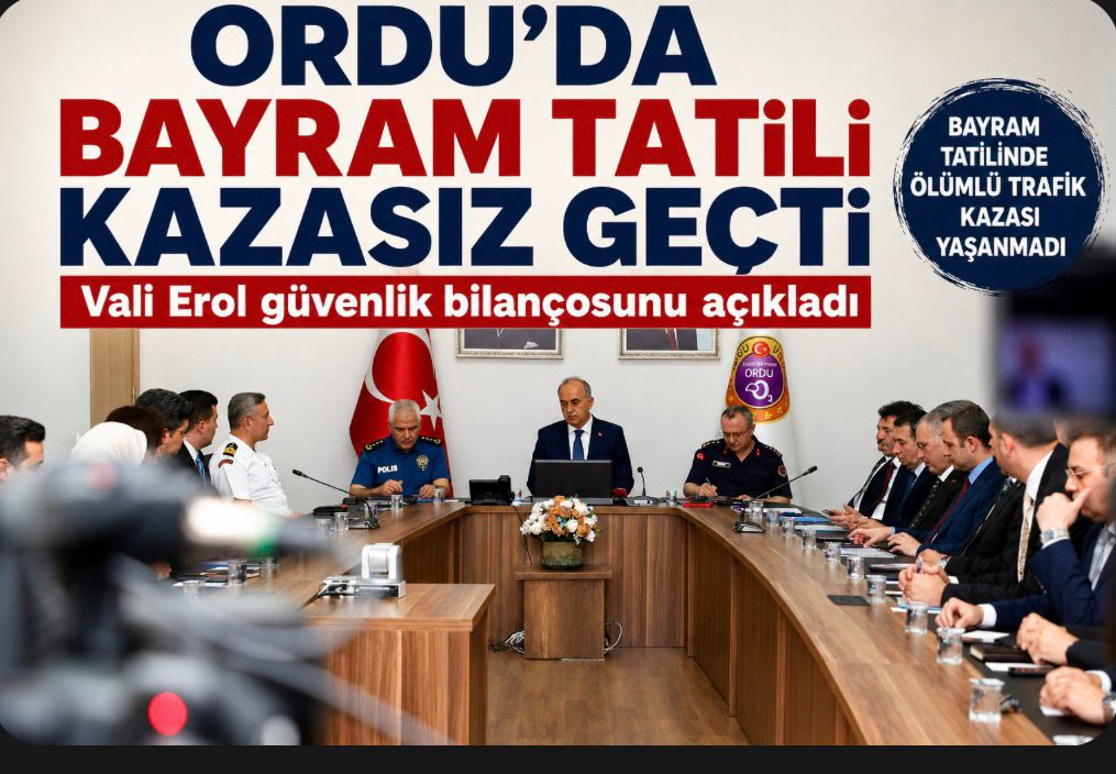 bayram tatilinde orduda olumlu trafik kazasi yasanmadi