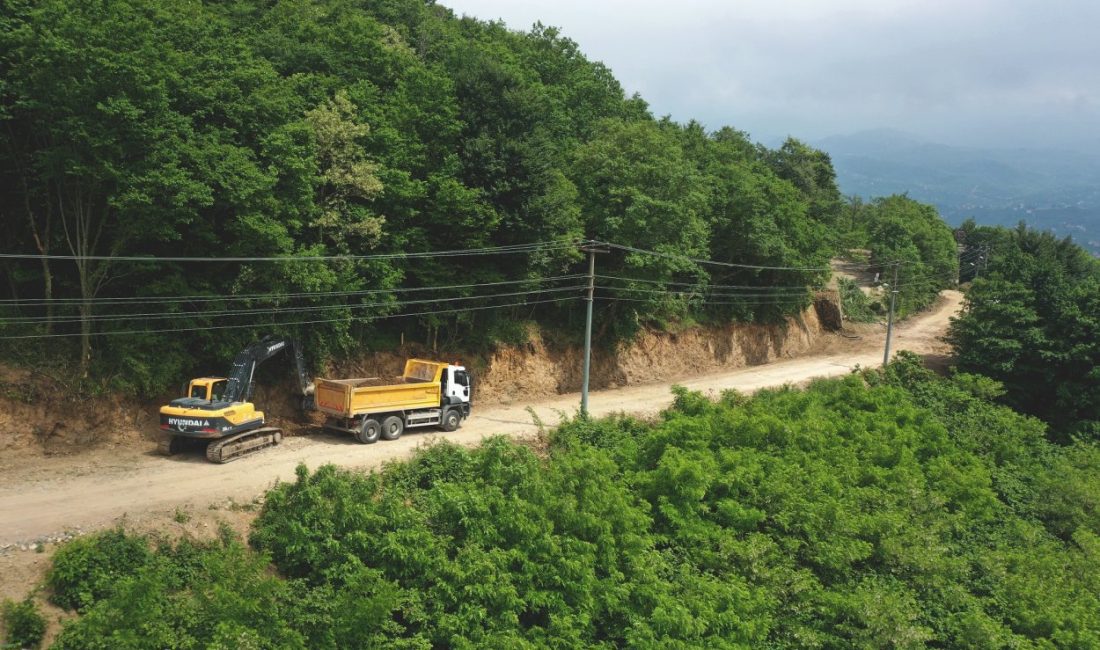 Ordu Büyükşehir Belediyesi, Boztepe’ye alternatif ulaşım sağlayan eski Boztepe yolunda