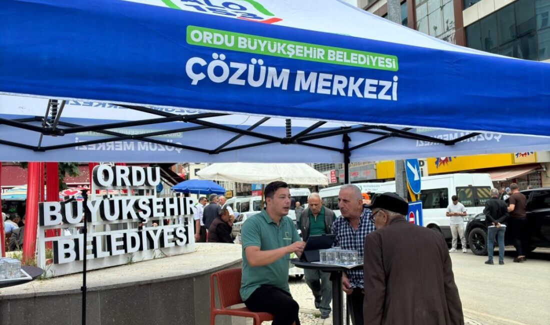 Ordu Büyükşehir Belediyesi Çözüm Merkezi ekipleri, Gürgentepe ve Fatsa’da vatandaşların