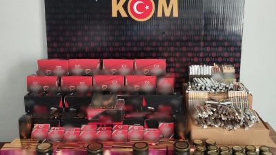 Altınordu ve Ünye’de yapılan denetimlerde kaçak tütün mamulleri ile izinsiz