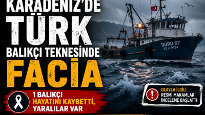 Karadeniz açıklarında avcılık faaliyetinde bulunan Türk bayraklı "Duru 67" isimli