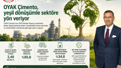 OYAK Çimento’nun 2025 Entegre Raporu’na göre şirket, çevre ve düşük