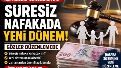 Milyonları ilgilendiren nafaka tartışmaları yeniden gündemde. Süresiz nafaka uygulamasına ilişkin