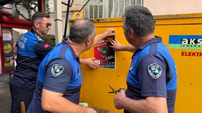 Ünye Belediyesi Zabıta Müdürlüğü, çevre temizliği konusunda farkındalık oluşturmak amacıyla