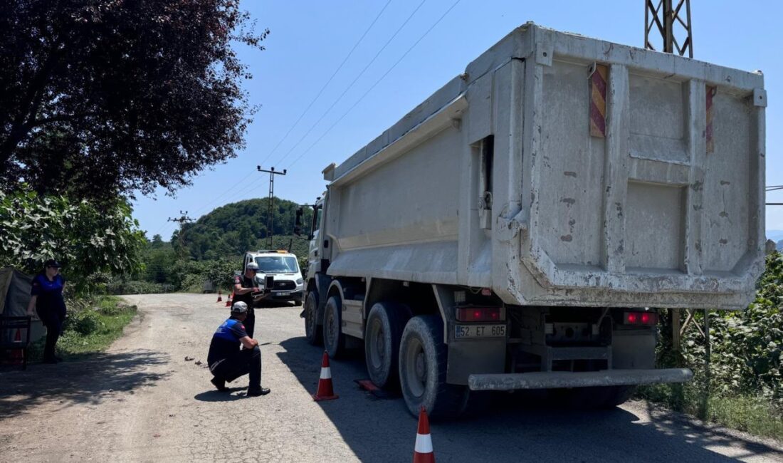 Ordu Büyükşehir Belediyesi Zabıta Dairesi Başkanlığı'nın ağır tonajlı araçlara yönelik
