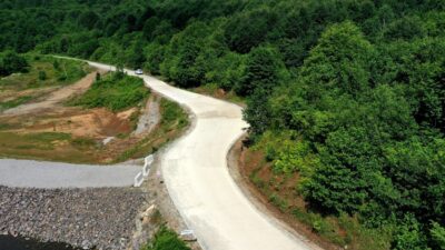 Ordu Büyükşehir Belediyesi, Gürgentepe Akören Göleti'ne ulaşımı sağlayan 1,9 kilometrelik