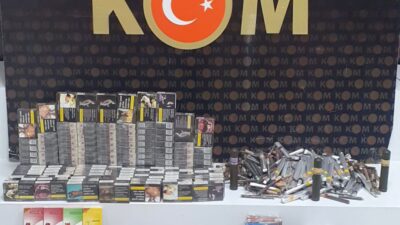 Ordu İl Emniyet Müdürlüğü ekiplerinin Fatsa'da düzenlediği denetimlerde kaçak tütün