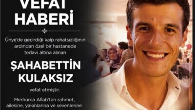 Ünye’de iş dünyasının tanınan ailelerinden Kulaksız ailesi acı bir kayıp