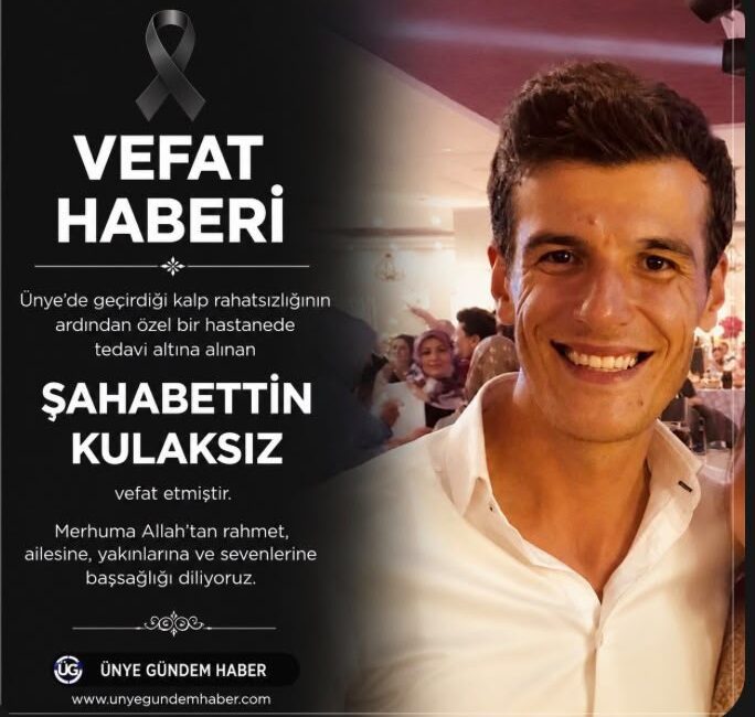 Ünye’de iş dünyasının tanınan ailelerinden Kulaksız ailesi acı bir kayıp