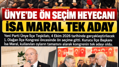 Yeni Parti Ünye İlçe Teşkilatı kongre öncesi sandığa gitti. İsa