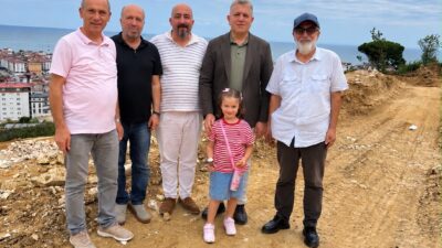 ÜSTP, Ünye Bayramca Tepesi’nde yapımı süren Millet Bahçesi çalışmalarını inceledi.