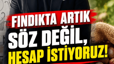 CHP Ünye İlçe Başkanı Mehmet Tombul, fındık üreticilerinin sorunlarına dikkat