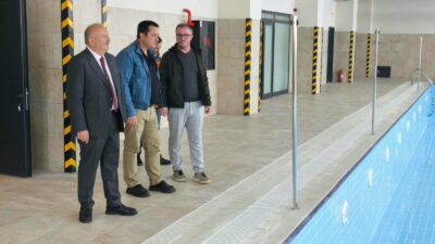 Ünye’de Yarı Olimpik Yüzme Havuzu Kompleksi tamamlanma aşamasına geldi. Başkan