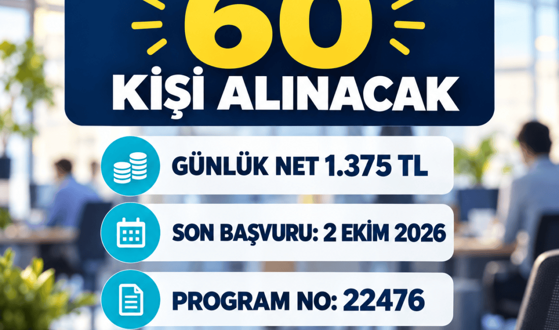 Ordu Gençlik ve Spor İl Müdürlüğünde görevlendirilmek üzere 60 kişi