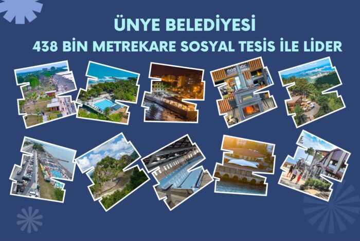 Ünye Belediyesi, 15 sosyal tesisle hizmet verirken halkın kullanımına sunulan