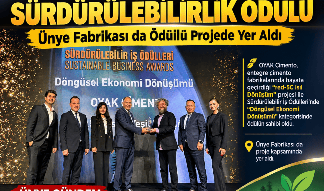 OYAK Çimento, Ünye dahil 7 fabrikada uyguladığı red-5C Isıl Dönüşüm