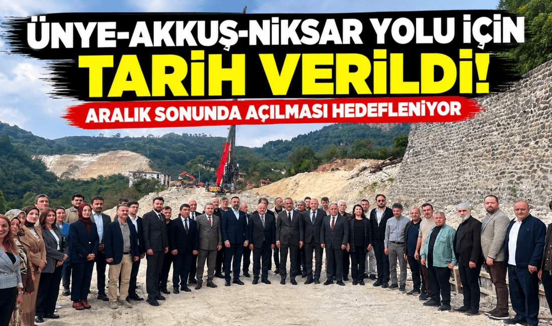 Mahmut Özer, heyelan nedeniyle kapanan Ünye-Akkuş-Niksar Yolu'nun 1 milyar liralık