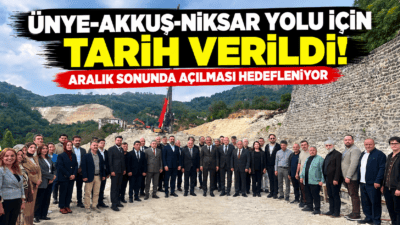 Mahmut Özer, heyelan nedeniyle kapanan Ünye-Akkuş-Niksar Yolu'nun 1 milyar liralık