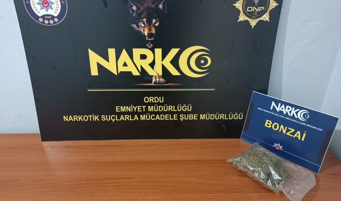 Ordu’da 8–9 Ekim’deki narkotik çalışmalarında 3 şüpheliye adli işlem yapıldı.