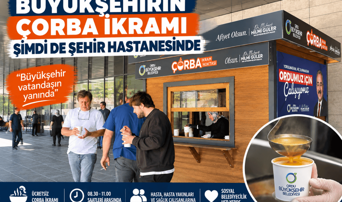 Ordu Büyükşehir Belediyesi, Ordu Şehir Hastanesinde hasta, hasta yakınları ve