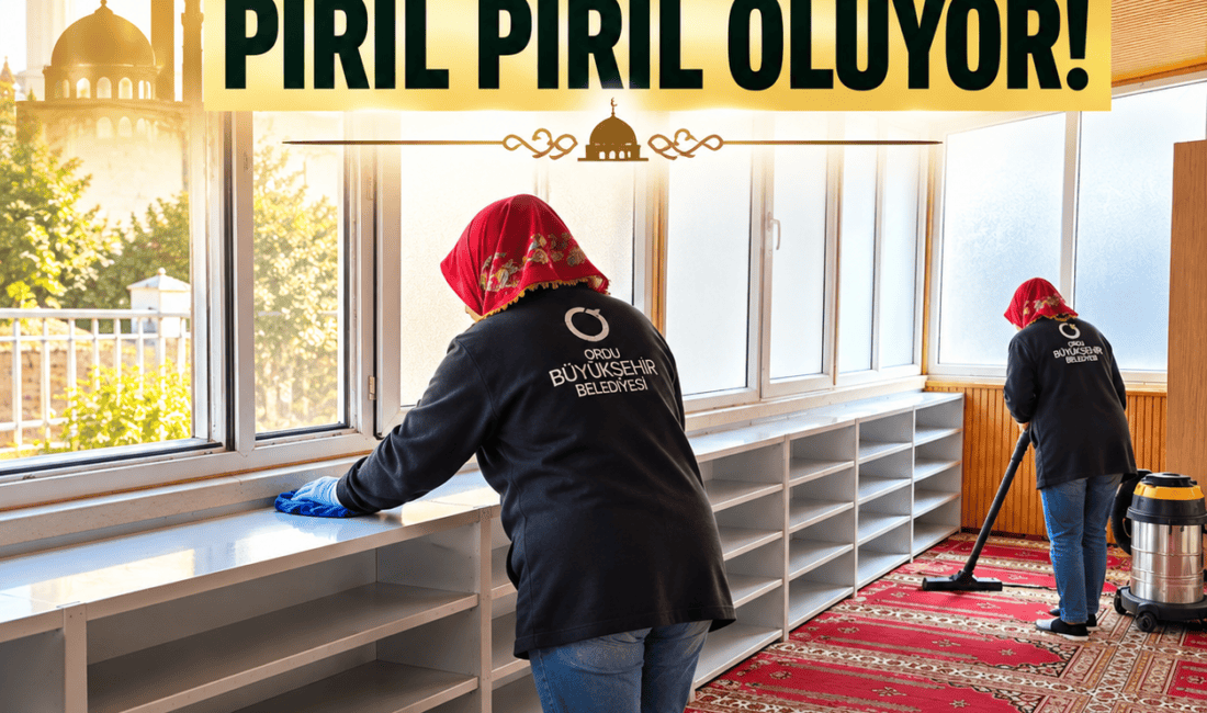  Ordu Büyükşehir Belediyesi, il genelindeki camilerde halılardan abdesthanelere kadar