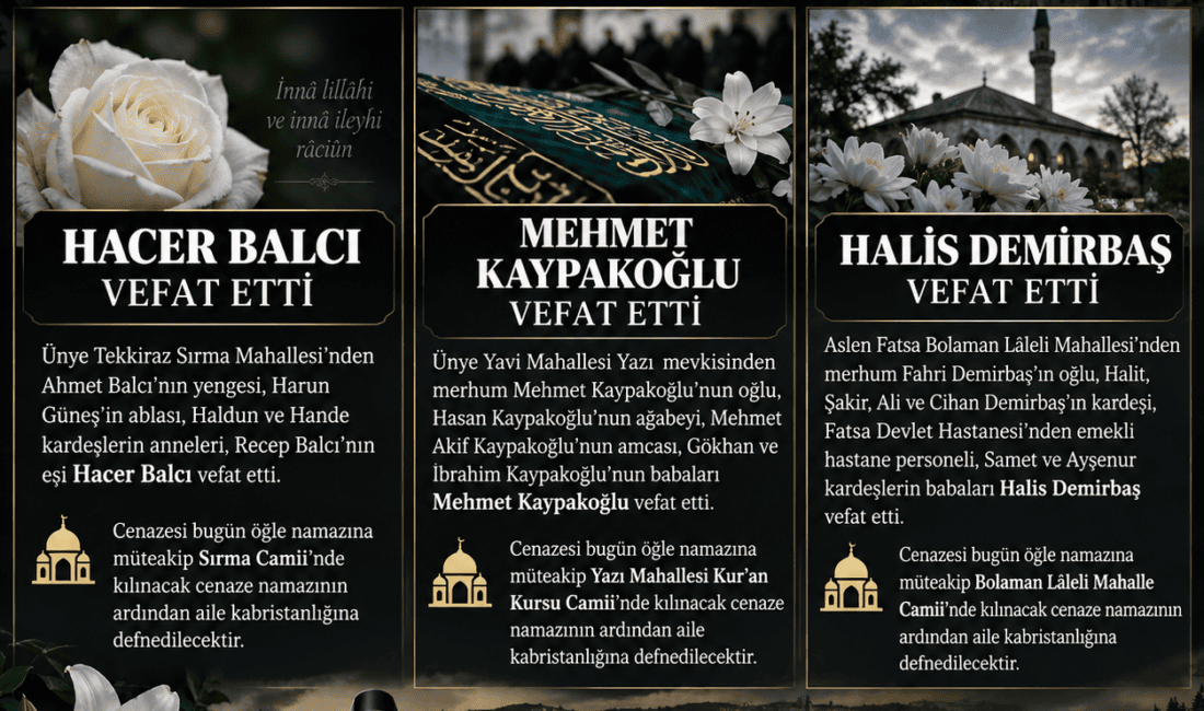 Ünye ve Fatsa’da Hacer Balcı, Mehmet Kaypakoğlu ve Halis Demirbaş