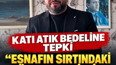 CHP Ünye İlçe Başkanı Mehmet Tombul, katı atık bedelinin maliyet